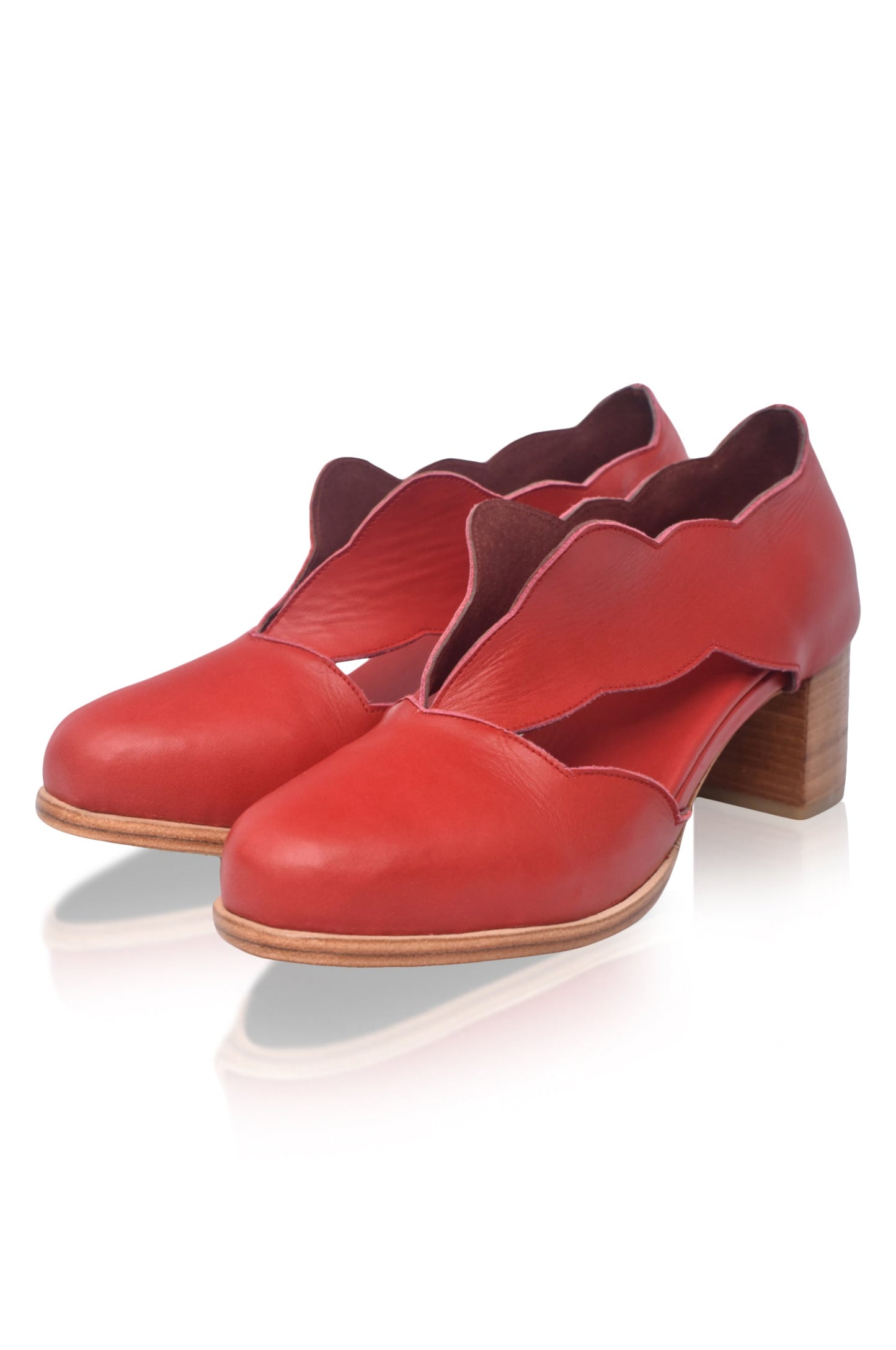 Thalia Block Heel Leather Booties