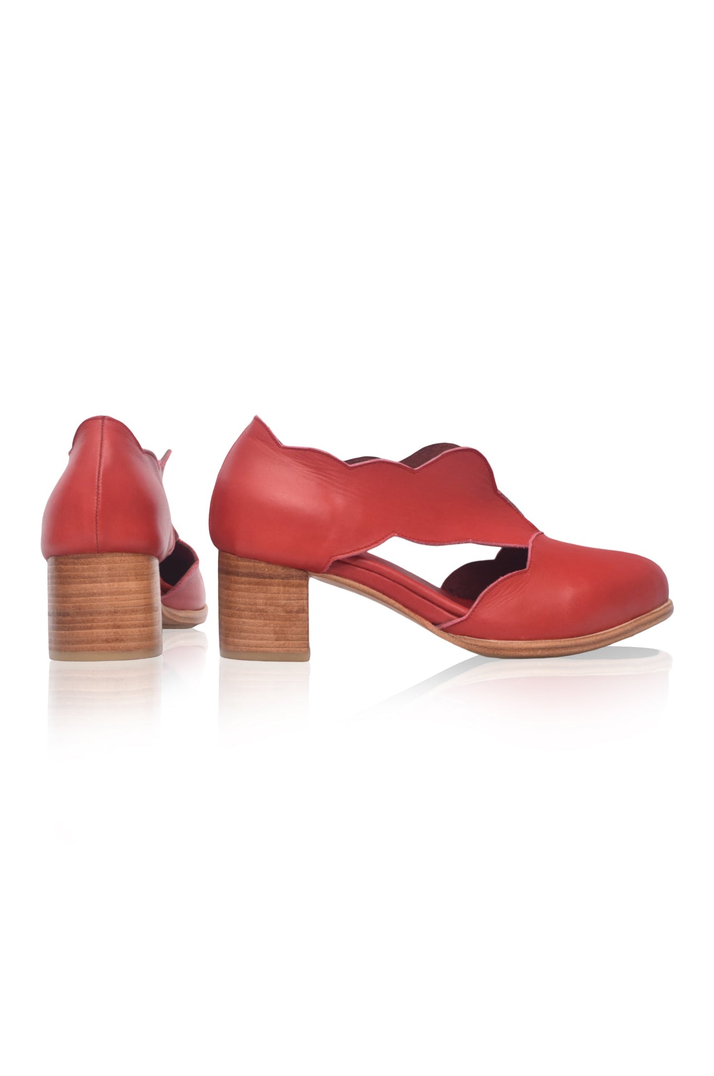 Thalia Block Heel Leather Booties