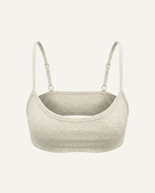 Fleur Organic Cotton & Linen Scoop Bralette – GOTS Certified
