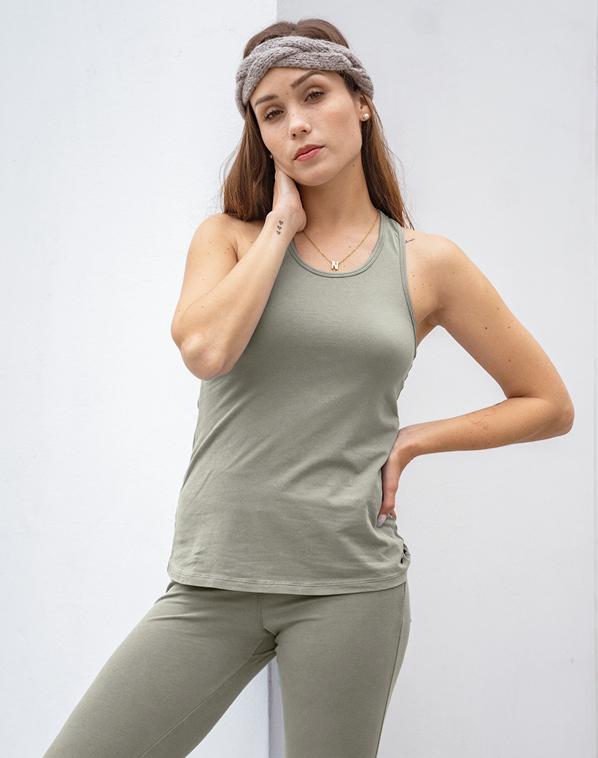 Amabel Organic Pima Cotton Racerback Tank